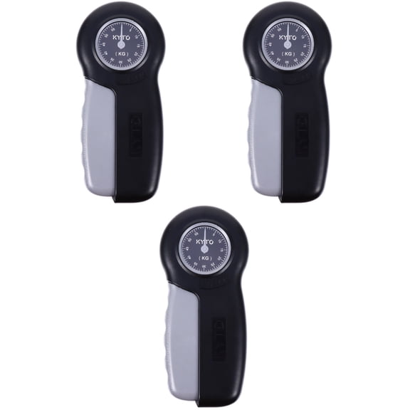 Hemoton  Set of 3 Hand Gripper Tool Finger Exercise Toy Strengtheners Fitness Black