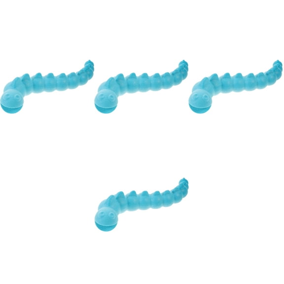 Hemoton 4-Pack Pet Teething Toys for Dogs, Squeaky Chew Toys for Small Super Chewers, Dog Feeder Set