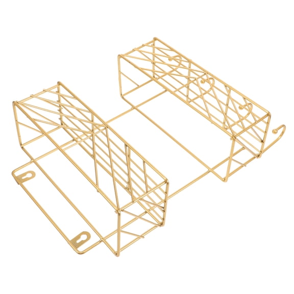 Hemoton Shelves Top Wrought Iron Storage -mounted Premium Material