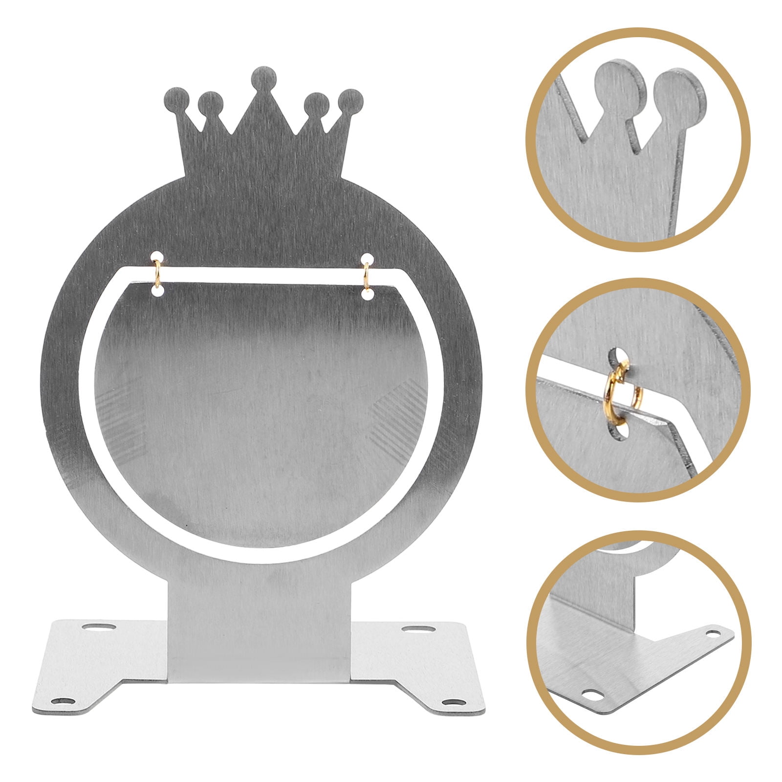 RENACLIPY Reset Target Rotary Target Stainless Steel Automatic Reset Indoor Training 1Set