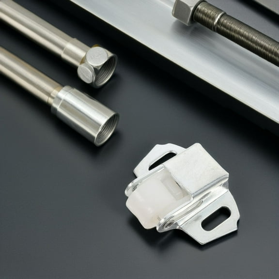 RENACLIPY Silver Iron Roller Latch for Mailbox Secure Closure Multipurpose Use 4Sets