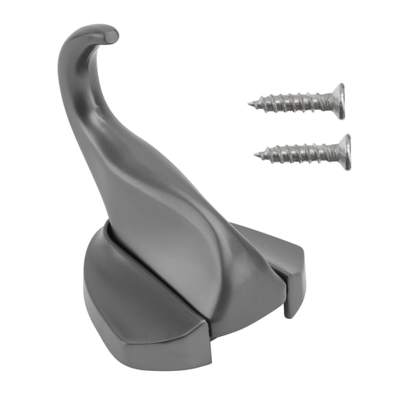SOPOTUTU 1Pc Elephant Shape Wall Mounted Coat Hook Black Zinc Alloy for Home Use