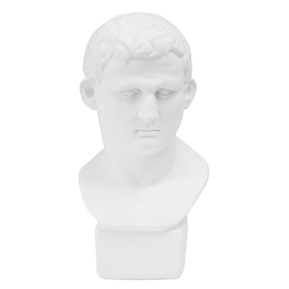 YOSADIER Compact Resin Bust Statue White Tabletop Adornment