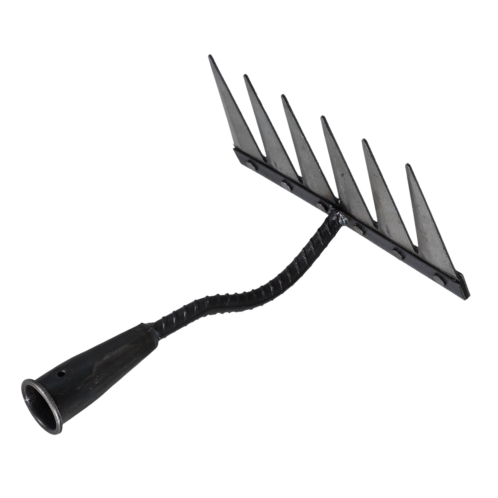 Hemoton Small Metal Rake with Carbon Steel Teeth for Digging Seafood ...