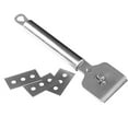 thumbnail image 1 of WEAVILUX Dual Side Washing Razor Scraper Stainless Steel Silver 1Set, 1 of 5