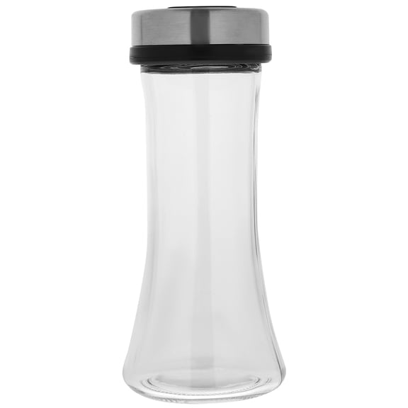 Hemoton Stainless Steel Glass Spice Dispenser Sugar Shaker Pepper Dispenser Spice Shaker