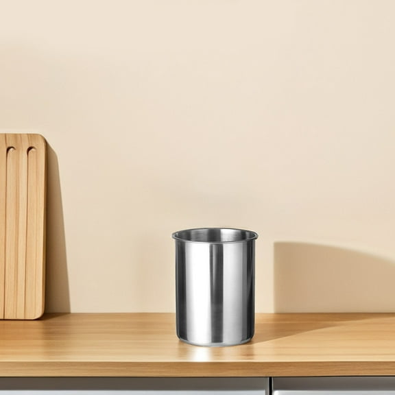 Hemoton Stainless Steel Ice Cube Storage Bucket Empty 2.5L Ice Cube Holder for Bars Multipurpose Beverage Cooler Tub Without Handle