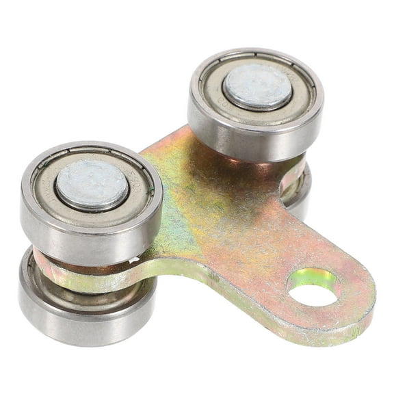 Hemoton Stainless Steel Sliding Door Track Rail Guide With 4-Wheel Trolley Assembly Quiet Sliding Door Solution For Greenhouses Garages And Warehouses