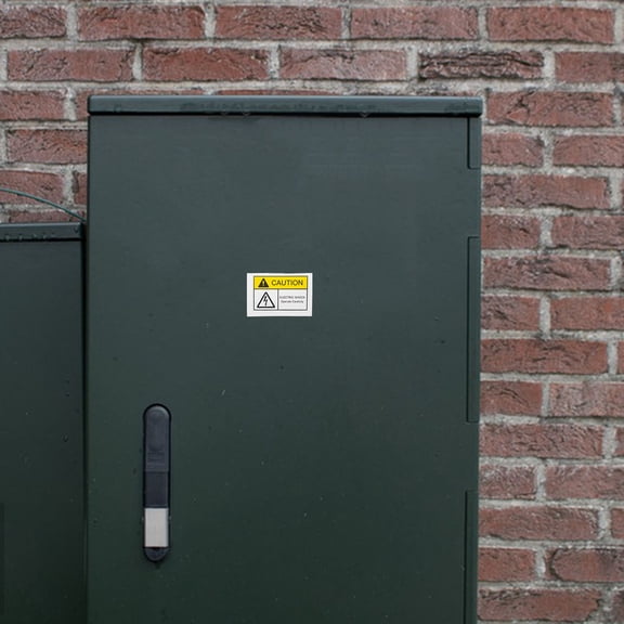 Hemoton Sticker Electric Shock Hazard Label Safety Warning Sticker High Voltage Electrical Shock Hazard Waterproof Sign