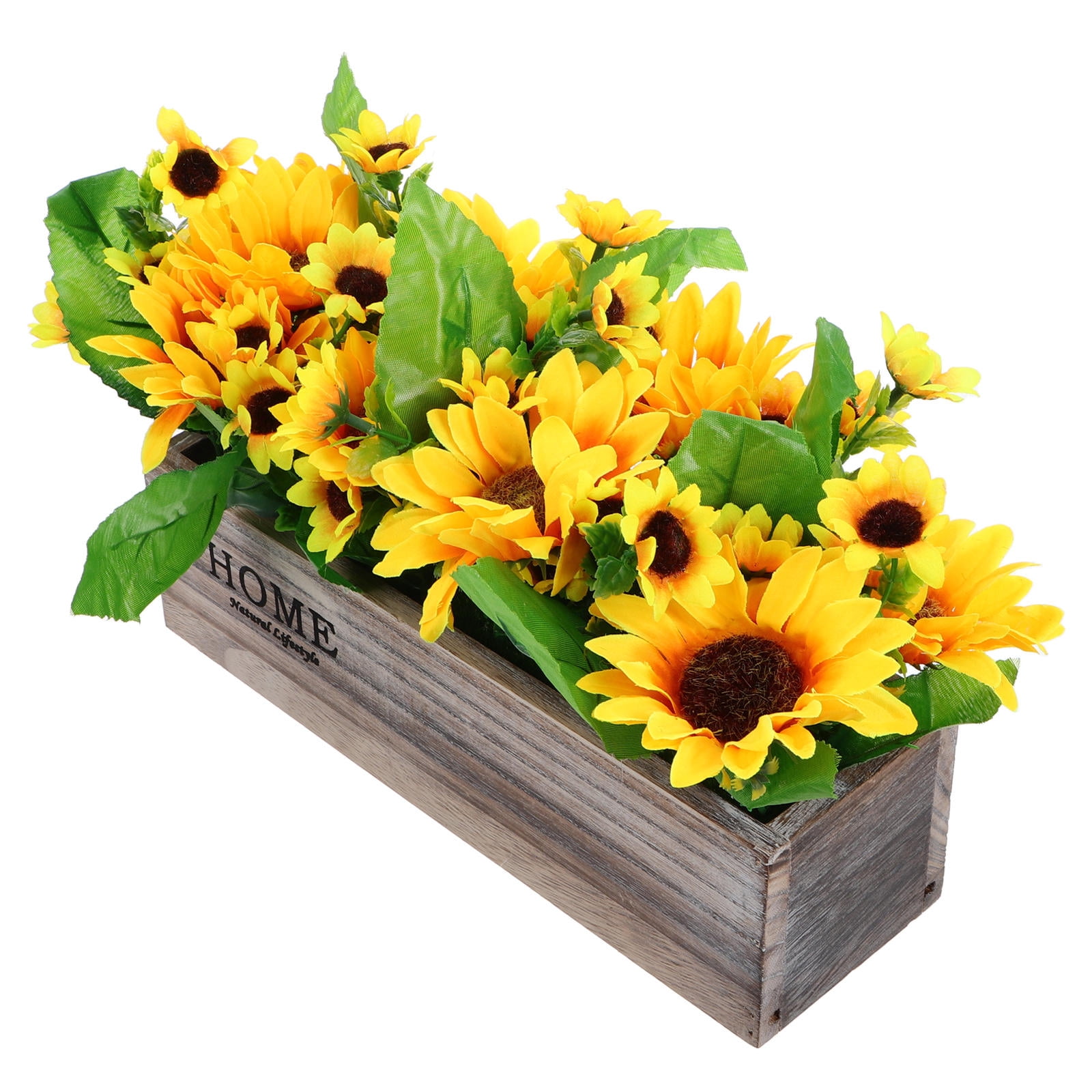 Hemoton Sunflowers In Pot Artificial Flowers Fake Plant Faux Silk ...