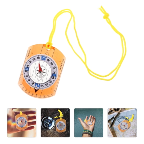 Hemoton Survival Compass Daily Camping Compass Portable Compass Tool High Precision Compass Map Compass Outdoor Hiking Map Compass