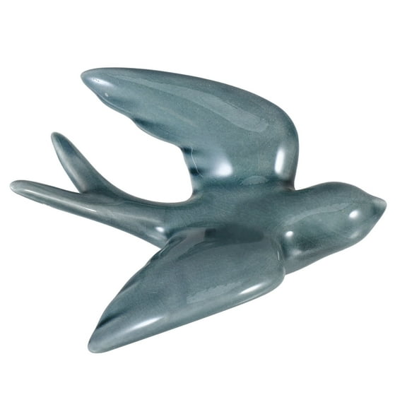 RENACLIPY Ceiling Hanging Decor Ceramic Dark Green 1Pcs Bedroom Bird Art