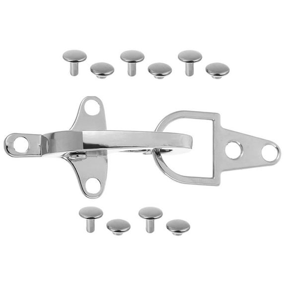 Hemoton  Sweater Closure Clips Coat Buttons Replacement Fastening Buckles Silver