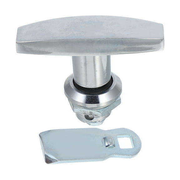 Hemoton T Shaped Handle Lock RV Cabinet Doors Lock Keyless Cam Latch Furniture Electrical Panel Door Latch Tool Box Lock Replacement