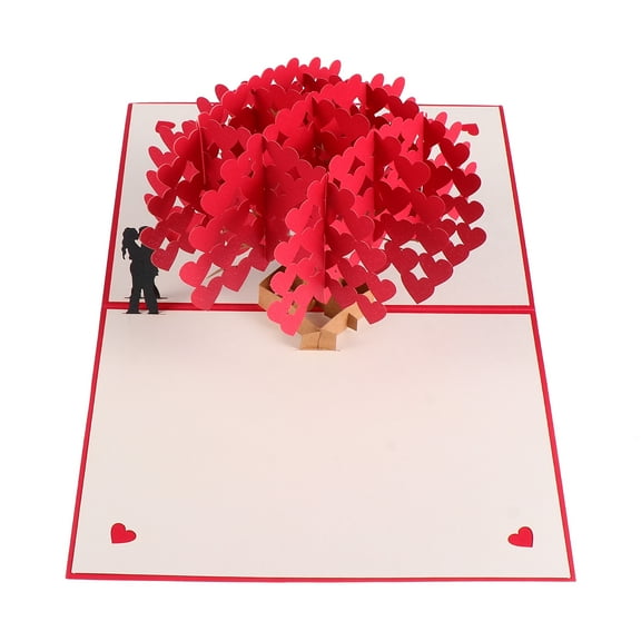 Hemoton Thinking of You Cards 3d Love Tree Perfect Gift Anniversary Greeting