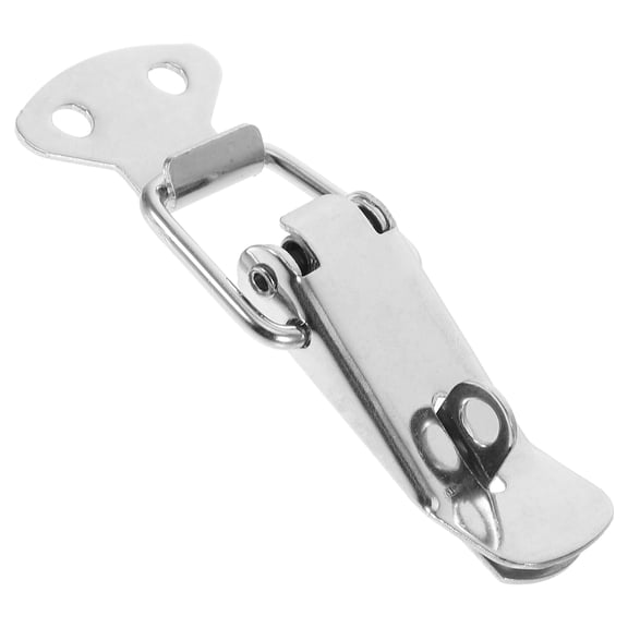 Hemoton Toggle Latch Spring Loaded with Padlock Hole Stainless Steel Suitable for Box Trunk and Case Heavy Duty Spring Loaded Latch 5.8cm