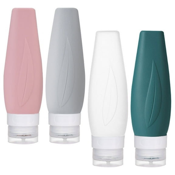 Hemoton  Toiletries Silicone Bottles Refillable Travel Toothpaste Tubes
