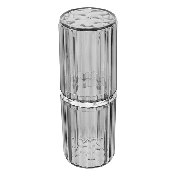 Hemoton  Toothbrush Travel Case Holder Holders Toothbrushes Dark Grey