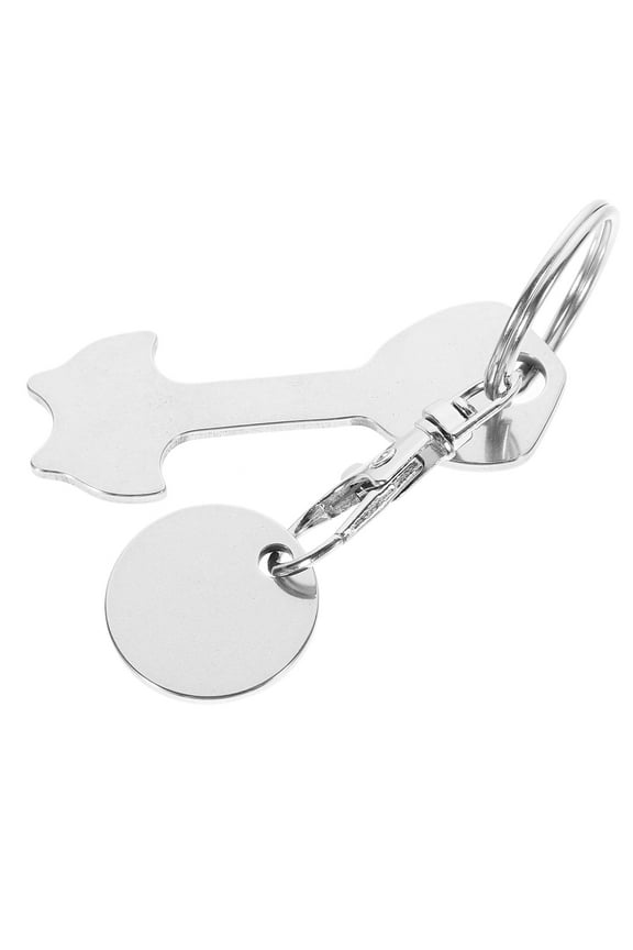 Trolley Unlock Release Key Quarter Holder Keychain Cart Token Shopping