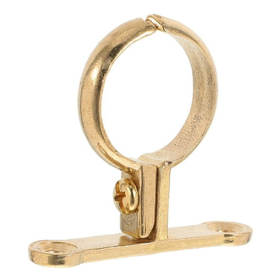 Hemoton Heavy Duty Brass Tube Strap Clamp, Pipe Buckle Holder for Hose, Tube, Pipe Fastening and Hanging Clip