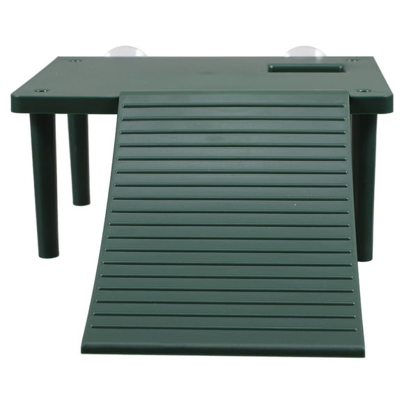 Hemoton Turtle Basking Platform Aquatic Turtles Floating Dock With Climbing Ramp Reptile Habitat Accessories For Turtle Tank Supplies