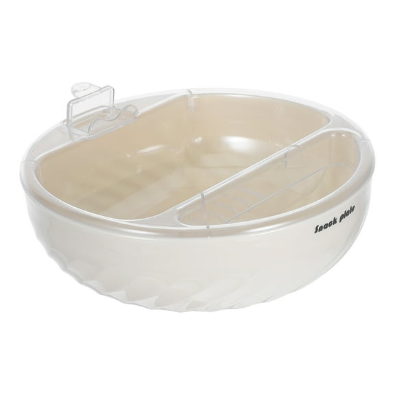 Hemoton Two-Tier Snack Tray With Phone Stand Kitchen Accessories Fruit Storage bowl For Pistachios And Dry Fruits Kitchen fruit Washing Basket