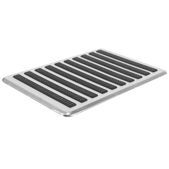 Hemoton Universal Car Footrest Pedal Mat Stainless Steel Heel Plate Anti-Slip Driver's Side Heel Pedal for Car Truck Interior Floor Protection Repair