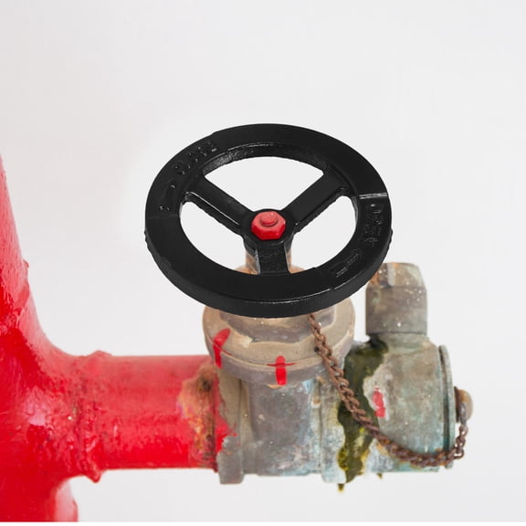 Hemoton Universal Indoor Fire Hydrant Directional Wheel Iron Handwheel For Valve Handle Replacement Iron Water Shut Off Valve Hose Valve Handle