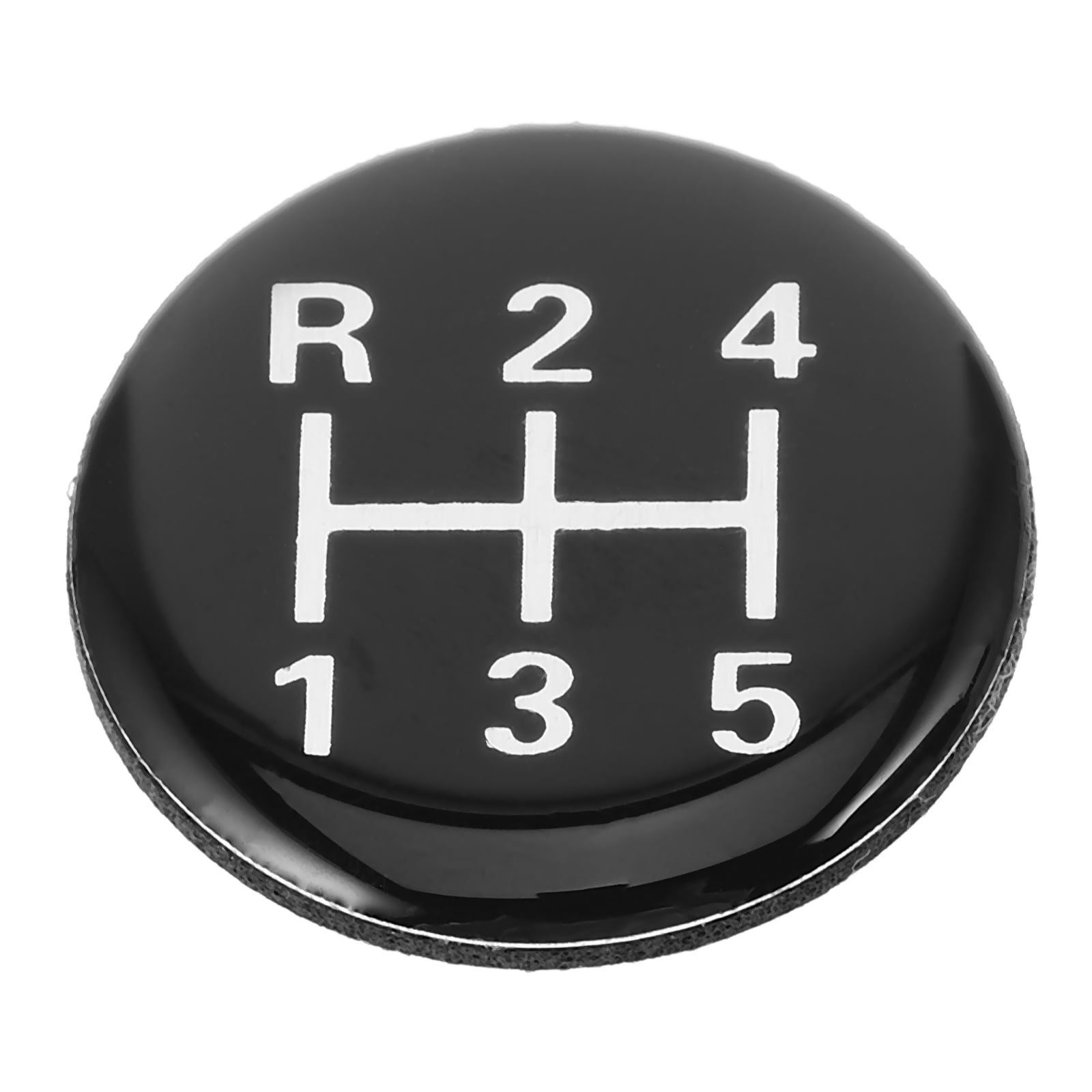 RENACLIPY Manual Car Stickers Gear Lever Decoration 1Pack Black Round ...