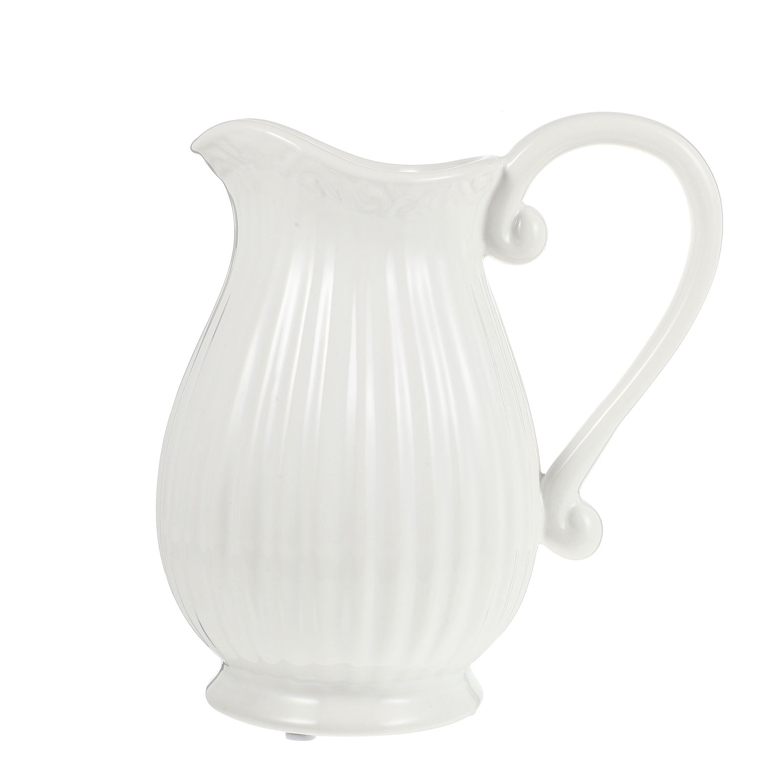 Milk Glass Flower Vase, Milk Pitcher, Milk Glass Vase, Flower Vase