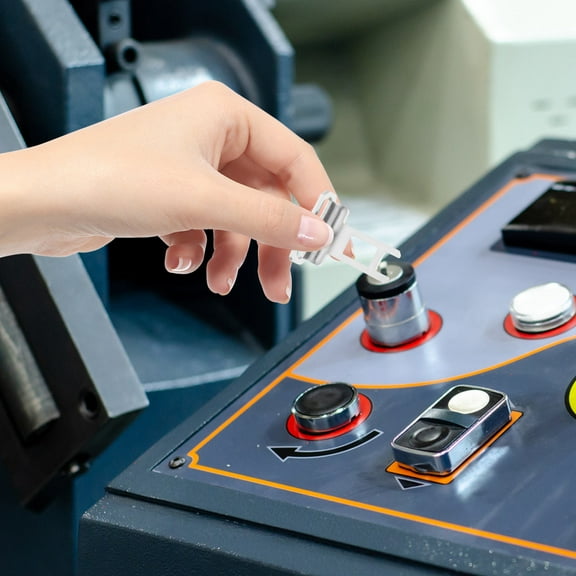 RENACLIPY Vertical Safety Door Lock Switch with Pin Key for Interior Doors Elevator and Kitchen Security