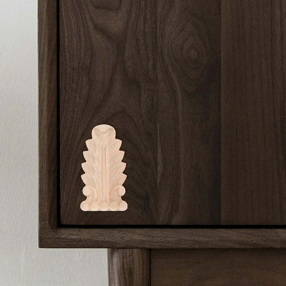 Hemoton Vintage Beige Wood Carved Decorative Corbels for Fireplace Doors 2 Pieces