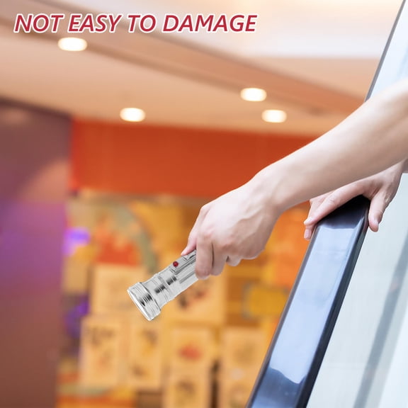 Hemoton Vintage Metal Flashlight with Reliable Iron Shell for Home Use in Silver Color Classic Design 80s