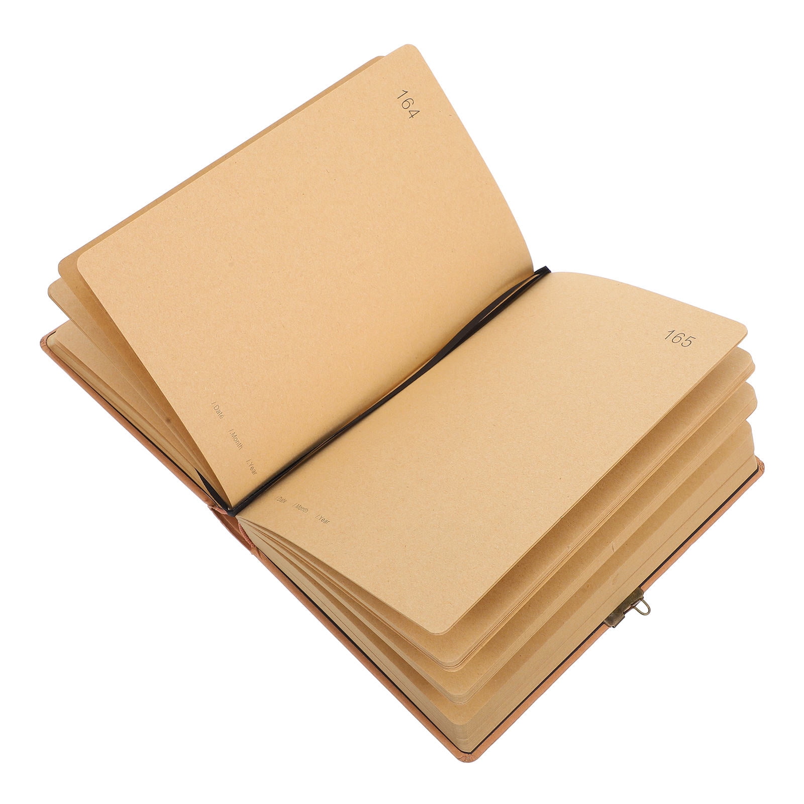 YOSADIER Lockable Notebook for Writing in Khaki Stylish Durable Paper and Iron Design for Students Travelers and Office Use  A5 Size