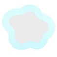 thumbnail image 1 of HEMOTON Large Acrylic Cloud Shaped Mirror for Bedroom and Living Room Multi Color Decorative Wall Decor 24.0 x 36.0, 1 of 6