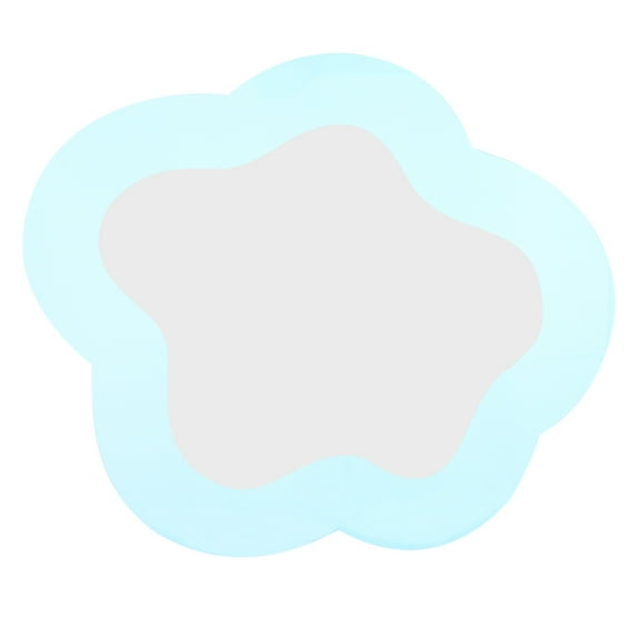 HEMOTON Large Acrylic Cloud Shaped Mirror for Bedroom and Living Room Multi Color Decorative Wall Decor 24.0 x 36.0