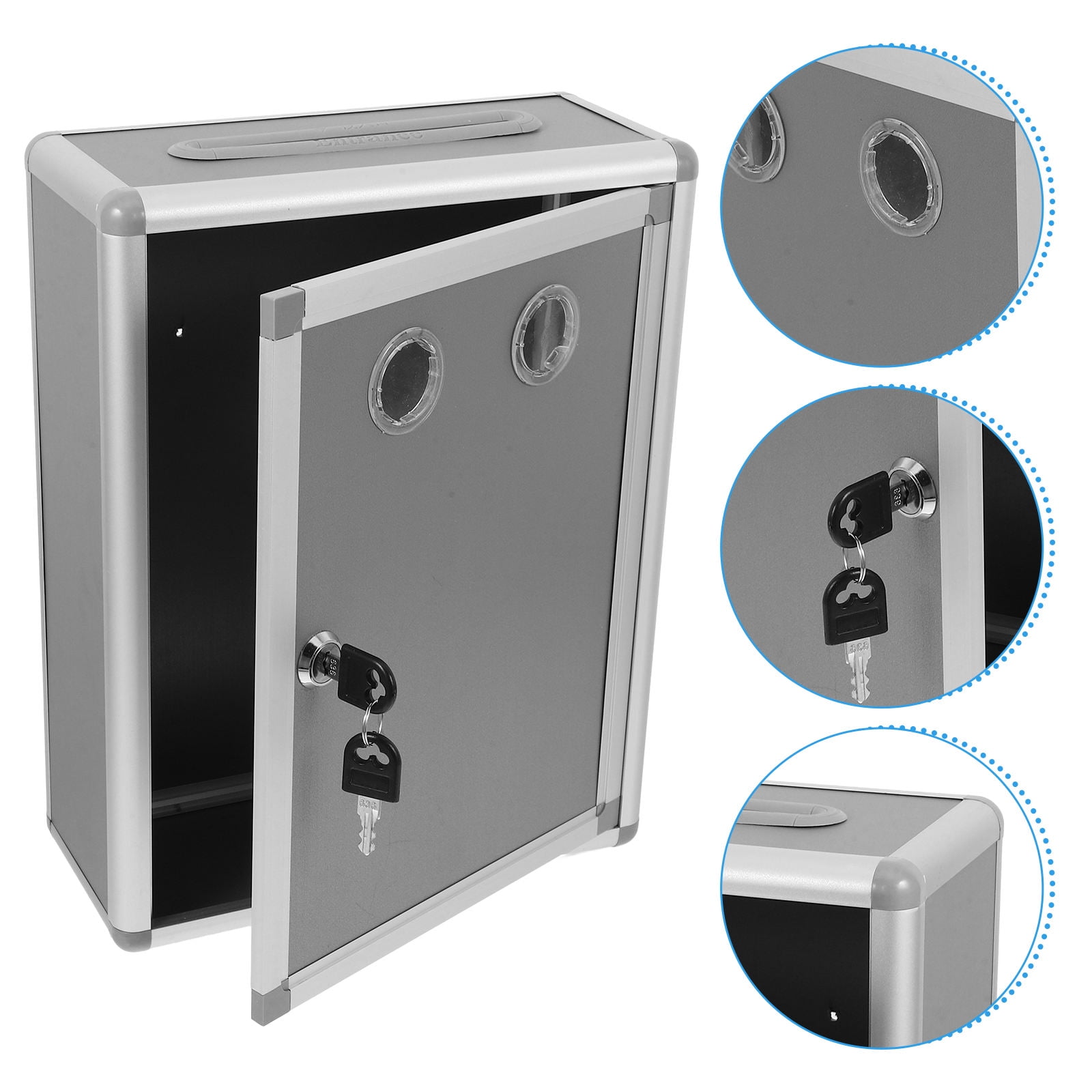 Hemoton Wall-Mounted Locking Box for Letters, Reusable Suggestion and ...
