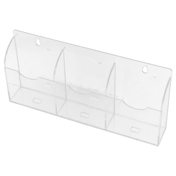 ORDDIART Wall Mounted Storage Boxes Clear Acrylic 1Set