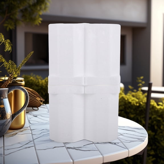 Hemoton White Foam Plastic Wine Storage Box with Protective Dual Bottle Design for Safe Moving and Shipping 85 mm Diameter