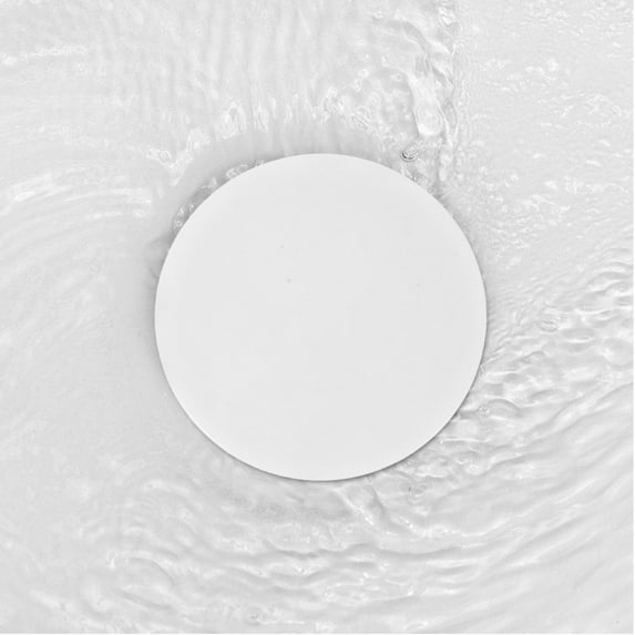 Hemoton White Sink Hole Covers Multifunctional Bathroom Kitchen Faucet Plug Durable ABS PP Rubber 2 Pieces