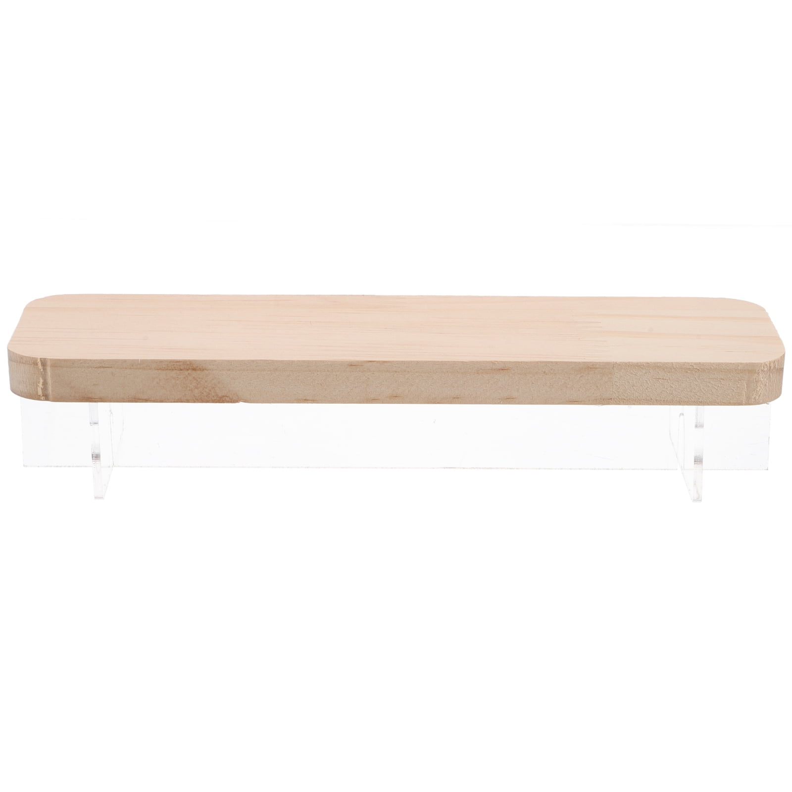 Countertop Riser Shelf Hemoton Wood Countertop Display Riser Stand Riser Shelf Spice Rack ...