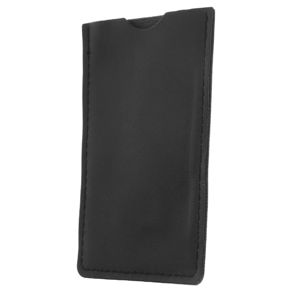 Hemoton Wooden Beard Comb Bag Pu Leather Case Pocket Comb Bag Beard Comb Travel Case Hair Comb Holder For Beards Men Women Hair Black