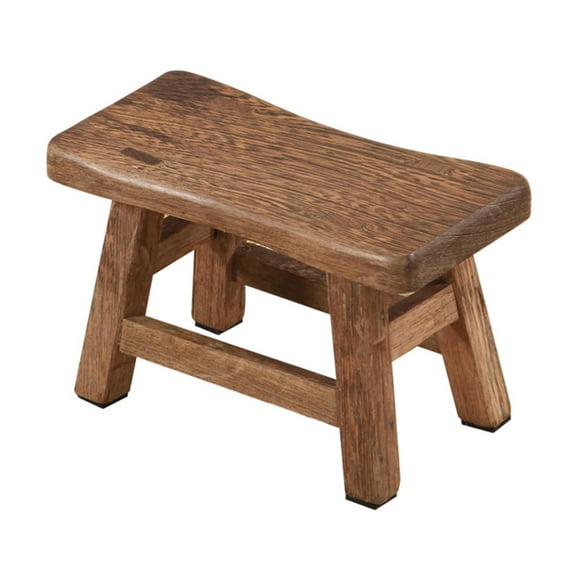 HEMOTON Solid Wood Step Stool for Kids Wooden Bench Small Foot Stool Kitchen Plant Stand for Bathroom Living Room
