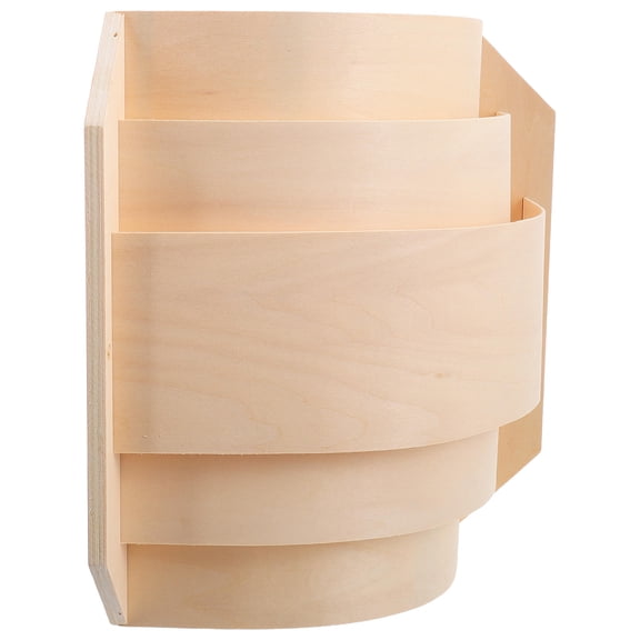 Hemoton Wooden Sauna Lampshade for Home Decor Khaki Color Lightweight Translucent Design Fits Corners 7.5 Inches