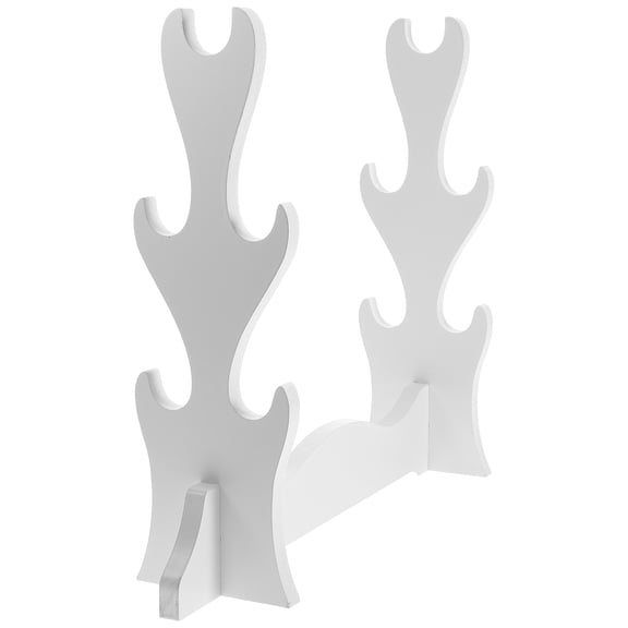RENACLIPY Wood Sword Display White Rectangular Storage 1 Piece