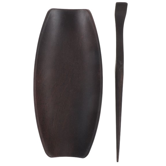 Hemoton Wooden Tea Ceremony Set with Creative Design for Kung Fu Tea 1 Set Dark Brown