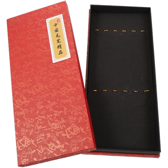 Hemoton  Writing Brush Drawing Kit Pencil Case Aesthetic Cute Paint Red