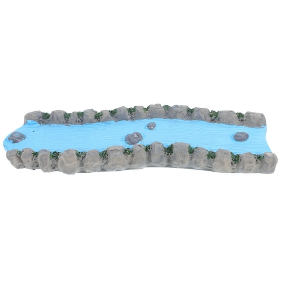 Hytrove Miniature Scenery Layout Stream Shape Resin 1Set Assorted Color