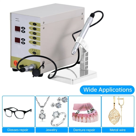 Hemousy 110V 100A Pulse Jewelry Arc Welder, Handheld Welding Machine for Metalworking Jewelry Repair