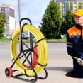 thumbnail image 1 of Hemousy 426Ft Duct Rodder Fish Tape 8mm High Strength Cable Puller with Portable Cage & Wheel Design, 1 of 9